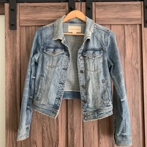 Pilcro Cropped Denim Jacket